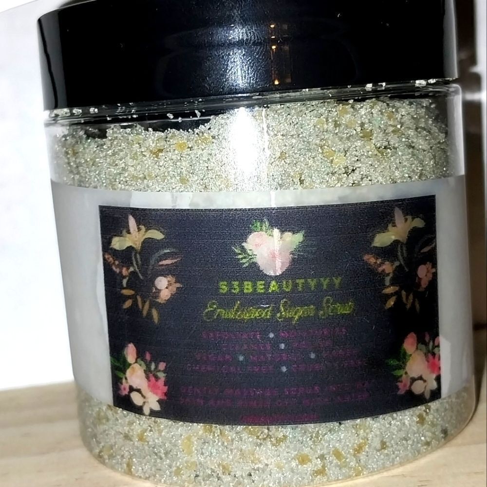 Hand crafted Berry Jasmine Emulsified Sugar Scrub 6oz